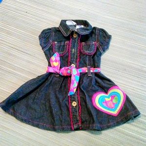 💕Cute little girl jeans fabric dress!💕
